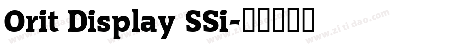 Orit Display SSi字体转换